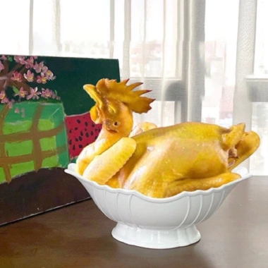 Bát Thuyền Đựng Gà Cúng Nguyên Con Nhựa PP Trắng An Toàn – Chỉ 33.900₫