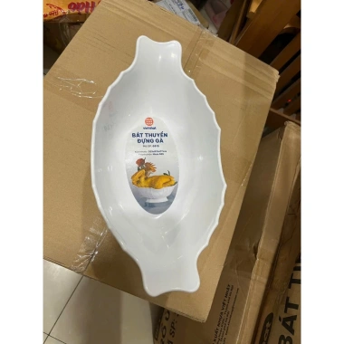 Bát Thuyền Đựng Gà Cúng Nguyên Con Nhựa Việt Nhật - Đĩa Gà và Hoa Quả, Giá 28.000đ