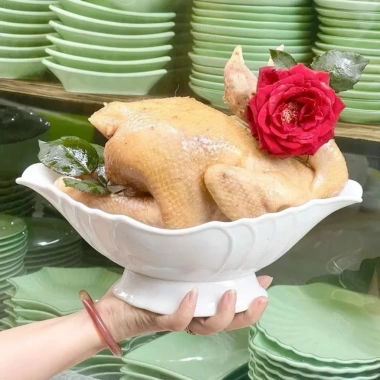 Bát Thuyền Đựng Gà Cúng Nguyên Con Nhựa Việt Nhật - Đĩa Gà và Hoa Quả, Giá 28.000đ