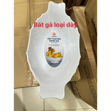 Bát Thuyền Đựng Gà Cúng Nguyên Con Nhựa Việt Nhật - Đĩa Gà và Hoa Quả, Giá 28.000đ
