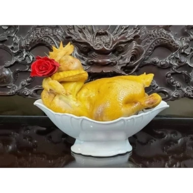 Bát Thuyền Đựng Gà Nhựa Trắng Sứ DABIHOUSE - Cúng Tết, Ngày Rằm, Đựng Trái Cây - 28.000đ