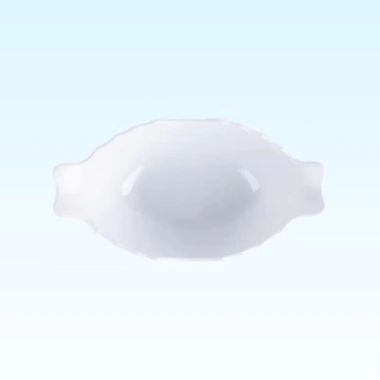 Bát Thuyền Đựng Gà Nhựa Trắng Sứ Sale Tết, Giá 14.000, Dùng cho Cúng Ngày Tết và Rằm, Đựng Gà Nguyên Con hoặc Trái Cây