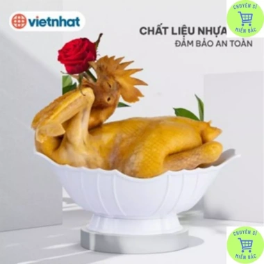 Bát Thuyền Đựng Gà Nhựa Việt Nhật 6.815 - Thuyền Đựng Gà Nguyên Con, Hoa Quả Tiện Lợi, 50.000₫ 2