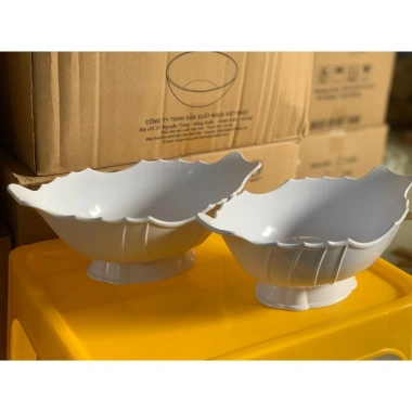 Bát thuyền gà cúng cao cấp dày dặn trắng sứ nhựa - Đồ cúng hoa quả, thắp hương, giảm còn 49.000₫ 5