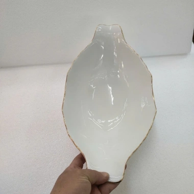 Bát thuyền gà cúng nguyên con hoa sen viền vàng to - Sứ Bát Tràng cao cấp, hàng loại 1, giảm giá 298.000₫