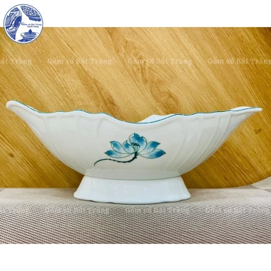 Bát thuyền sứ Bát Tràng - Đựng gà cúng, bày hoa quả bàn thờ, giá ưu đãi 320.000₫