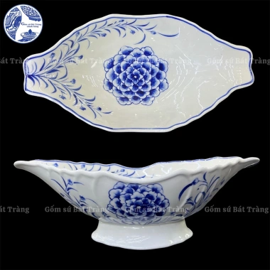 Bát thuyền sứ Bát Tràng - Đựng gà cúng, bày hoa quả bàn thờ, giá ưu đãi 320.000₫ 3 Bát thuyền sứ Bát Tràng - Đựng gà cúng, bày hoa quả bàn thờ, giá ưu đãi 320.000₫ 3