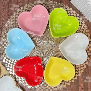 Bát tim sứ màu decor – Mâm cúng sang trọng, giá chỉ 32.500₫ giảm mạnh