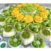 Bát tim sứ xanh lá đựng trôi chè mâm cúng đầy tháng, thôi nôi - Giá 33.000đ 4