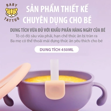 Bát & Tô Ăn Silicone Food Grade Cho Bé - Không Dính, Giá 250k BABY TATTOO