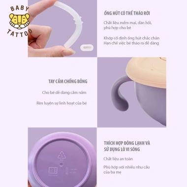 Bát & Tô Ăn Silicone Food Grade Cho Bé - Không Dính, Giá 250k BABY TATTOO
