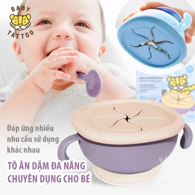 Bát & Tô Ăn Silicone Food Grade Cho Bé - Không Dính, Giá 250k BABY TATTOO