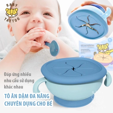 Bát & Tô Ăn Silicone Food Grade Cho Bé - Không Dính, Giá 250k BABY TATTOO 10 Bát & Tô Ăn Silicone Food Grade Cho Bé - Không Dính, Giá 250k BABY TATTOO 10