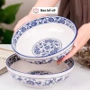 Bát tô hoa xanh size đại, giá 78k giảm còn 65k, sứ cao cấp, to cho canh gia đình