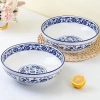 Bát tô hoa xanh size đại, giá 78k giảm còn 65k, sứ cao cấp, to cho canh gia đình 4