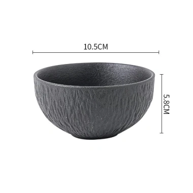 Bát tô salat thạch, bát lớn men nhám, bát hình nón, bát ramen – Đĩa nón cho nhà hàng, khách sạn, giá 38.000