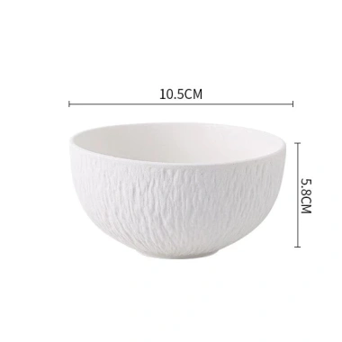Bát tô salat thạch, bát lớn men nhám, bát hình nón, bát ramen – Đĩa nón cho nhà hàng, khách sạn, giá 38.000