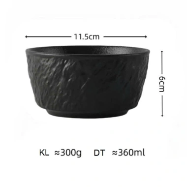 Bát tô salat thạch, bát lớn men nhám, bát hình nón, bát ramen – Đĩa nón cho nhà hàng, khách sạn, giá 38.000