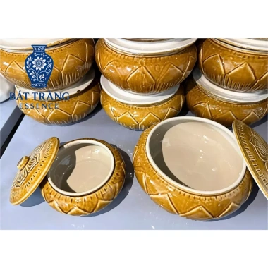 Bát Tràng Chính Hãn Âu Mỡ, Thố Gốm, Hủ Muối Dưa và Hũ Gạo - Siêu Xịn Giá 47K