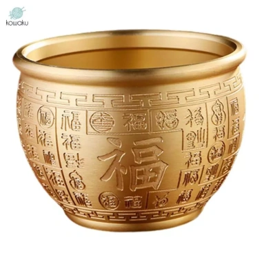 Bát Trang Phong Thủy May Mắn Quà Tặng Độ Bền Đồng Lưu Vực Trang Trí Văn Phòng 10