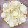 Bát Tràng séc bát sứ hoa mặt trời trắng 22 món – viền gốm siêu đẹp, chuẩn như hình, chỉ 199k