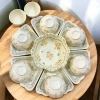 Bát Tràng séc bát sứ hoa mặt trời trắng 22 món – viền gốm siêu đẹp, chuẩn như hình, chỉ 199k 10