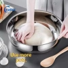 Bát trộn thép không gỉ chịu lực nặng, nắp kín – Nướng bánh, mì ống, salad, phù hợp máy rửa chén, an toàn nhà bếp