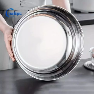 Bát trộn thép không gỉ chịu lực nặng, nắp kín – Nướng bánh, mì ống, salad, phù hợp máy rửa chén, an toàn nhà bếp