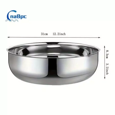Bát trộn thép không gỉ chịu lực nặng, nắp kín – Nướng bánh, mì ống, salad, phù hợp máy rửa chén, an toàn nhà bếp
