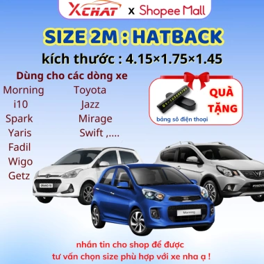 Bạt Trùm Ô Tô Oxford XCHAT Chống Nắng - Chống Mưa, Bảo Hành 12 Tháng, Giá 529.000₫ 10 Bạt Trùm Ô Tô Oxford XCHAT Chống Nắng - Chống Mưa, Bảo Hành 12 Tháng, Giá 529.000₫ 10