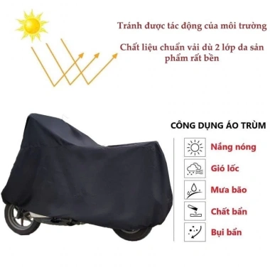 Bạt Trùm Xe Vải Dù Dày Nặng Cao Cấp: Chống Mưa Nắng, Bảo Vệ Xe, Giá 45.000 VNĐ 7