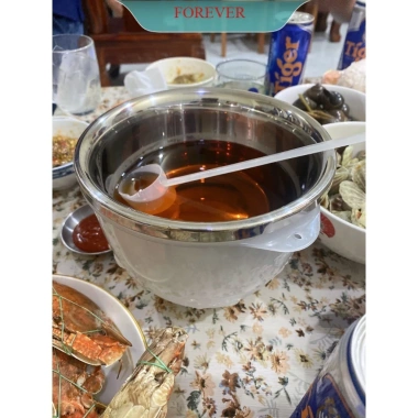 Bát ướp lạnh rượu inox 1.2L kèm vá múc rượu – Giá ưu đãi 55.000đ