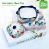 Bát vuông nắp sứ tráng men bóng cao cấp an toàn, dùng trong lò vi sóng, giá ưu đãi 166.801 VND 4