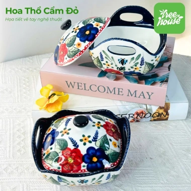 Bát vuông nắp sứ tráng men bóng cao cấp an toàn, dùng trong lò vi sóng, giá ưu đãi 166.801 VND 5 Bát vuông nắp sứ tráng men bóng cao cấp an toàn, dùng trong lò vi sóng, giá ưu đãi 166.801 VND 5