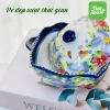 Bát vuông nắp sứ tráng men bóng cao cấp an toàn, dùng trong lò vi sóng, giá ưu đãi 166.801 VND 7