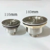 Bầu Xả Thoát Nước Inox 304 110mm-140mm cho Chậu Rửa Bát - Giá 39.000₫