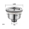 Bầu Xả Thoát Nước Inox 304 110mm-140mm cho Chậu Rửa Bát - Giá 39.000₫ 9