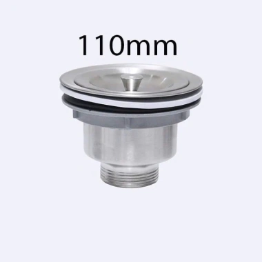 Bầu Xả Thoát Nước Inox 304 110mm-140mm cho Chậu Rửa Bát - Giá 39.000₫