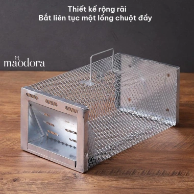 Bẫy Chuột Thông Minh Thép Chắc Chắn - Lồng Bắt Chuột Tái Sử Dụng, Giá Chỉ 31.900 VND 7