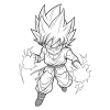 Bảy Viên Ngọc Rồng Dragon Ball - Set 20 tranh tô màu A4 A5 cho màu sáp và chì, manga anime comic, giảm giá 17.900 VND 2
