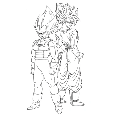 Bảy Viên Ngọc Rồng Dragon Ball - Set 20 tranh tô màu A4 A5 cho màu sáp và chì, manga anime comic, giảm giá 17.900 VND