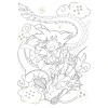 Bảy Viên Ngọc Rồng Dragon Ball - Set 20 tranh tô màu A4 A5 cho màu sáp và chì, manga anime comic, giảm giá 17.900 VND 5