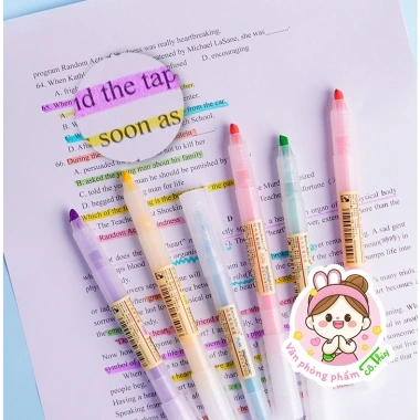 BD06 Bút dạ 6 màu pastel - Highlight đa sắc, đánh dấu đầu, giá ưu đãi 7.499 VND 3 BD06 Bút dạ 6 màu pastel - Highlight đa sắc, đánh dấu đầu, giá ưu đãi 7.499 VND 3