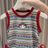 Bé 0-3 Y Hoạt Hình Nơ Da Báo Không Tay – Bộ Đồ Chơi Thoáng Khí, Thời Trang – 197K 3
