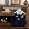 Bé 0-3Y Judy Thỏ JK Bloom Đầm Suspender Mùa Hè Vui Nhộn Thoáng Khí Sang Trọng 290k