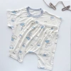 Bé 0-3Y Modal Tay Ngắn 2 Mảnh, Bộ Ngủ Mỏng Breezy Thoáng Khí, Đi Biển Mùa Hè 4