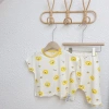 Bé 0-3Y Modal Tay Ngắn 2 Mảnh, Bộ Ngủ Mỏng Breezy Thoáng Khí, Đi Biển Mùa Hè 10