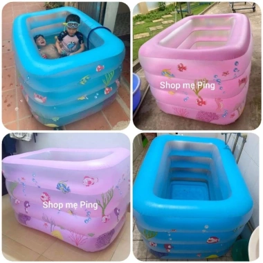 Bể bơi 4 tầng 1m4 siêu nhẹ 140x100x75cm – Giá ưu đãi 465.000 VND (giá gốc 585.900 VND)