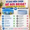 Bể bơi cho bé Beige cao su PVC không cần bơm hơi - Giá ưu đãi 318.997₫ 3