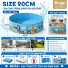 Bể bơi cho bé Beige cao su PVC không cần bơm hơi - Giá ưu đãi 318.997₫ 10